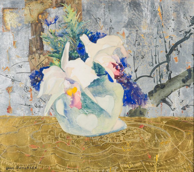 Orchids (with Chinese Screen) Jane Peterson