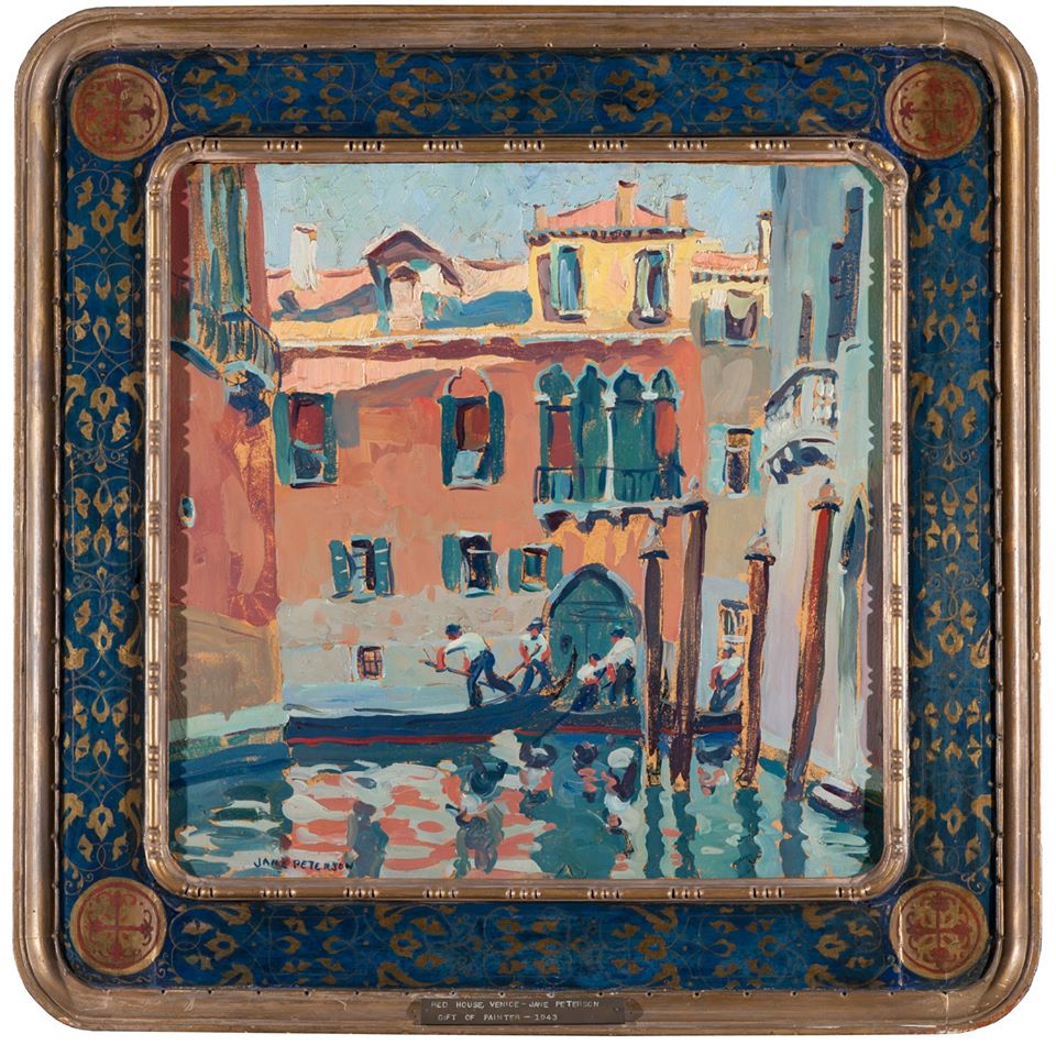 jane peterson painting red house venice