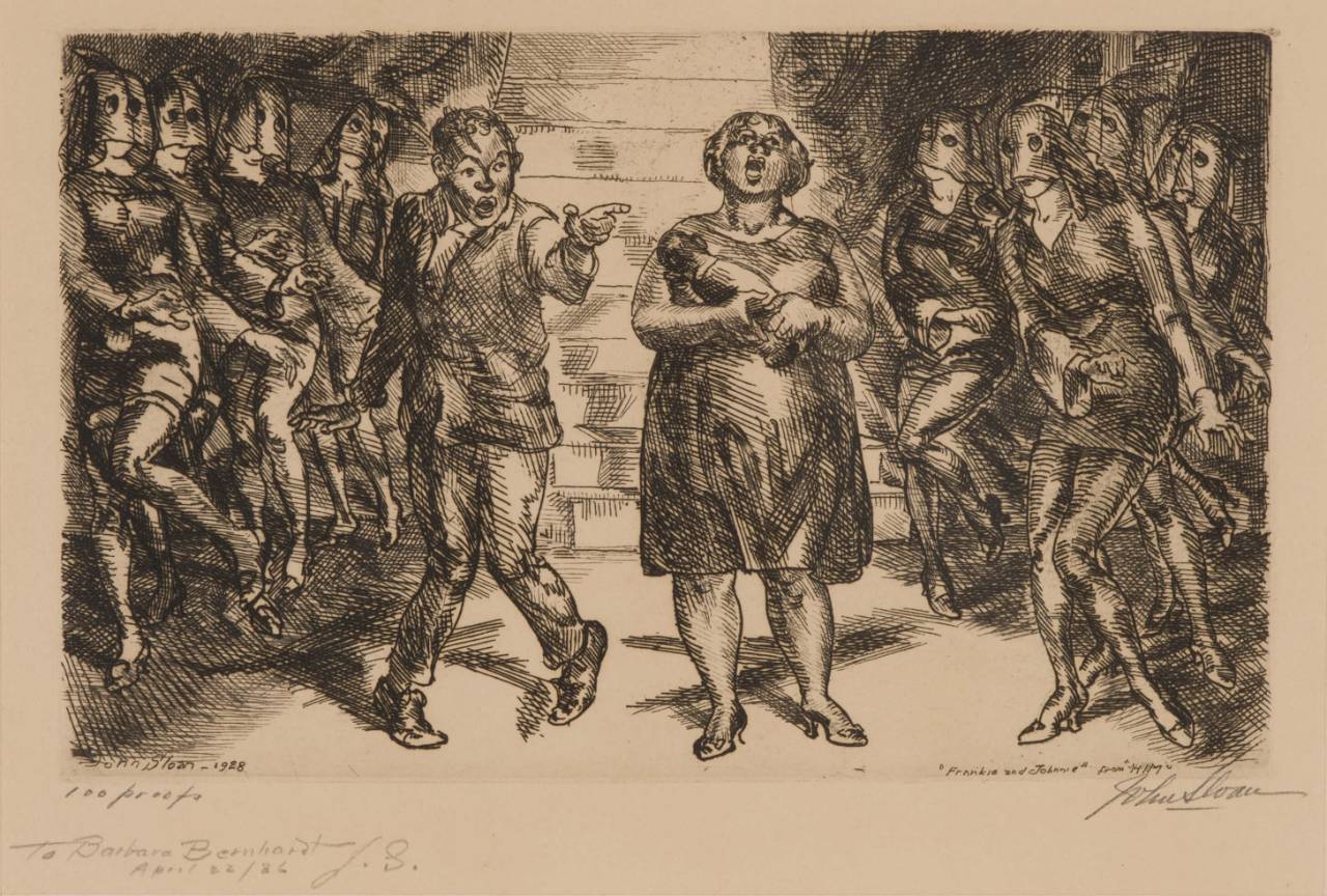 John Sloan Frankie and Johannie