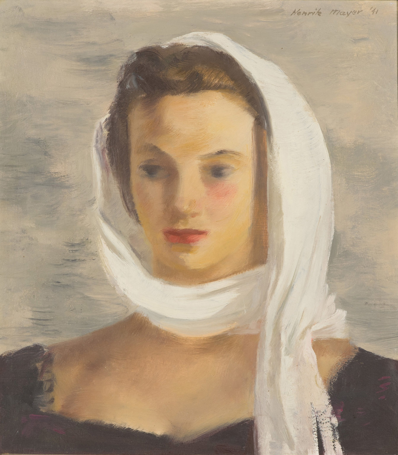 Anne with White Scarf | Richmond Art Museum